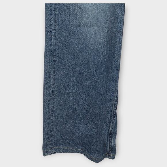 Womens Aeropostale Low Rise 90s Baggy Distressed Blue Jeans Size 6 - Picture 2 of 6